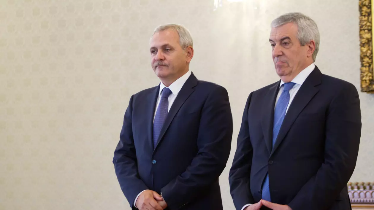 Calin Popescu Tariceanu si Liviu Dragnea, liderii coalitiei PSD-ALDE
