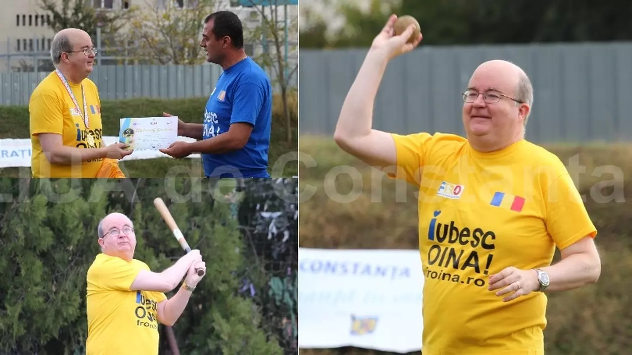 Ambasadorul Marii Britanii la București, Paul Brummell, a jucat oină într-un meci demonstrativ / VIDEO