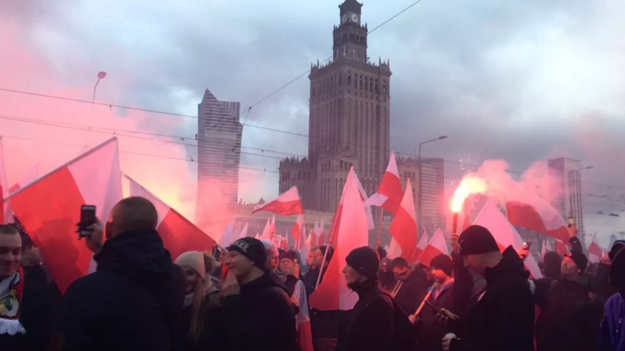 Protest naționalist în Polonia