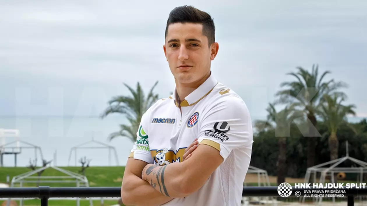 Steliano Filip a fost prezentat oficial la Hajduk Split
