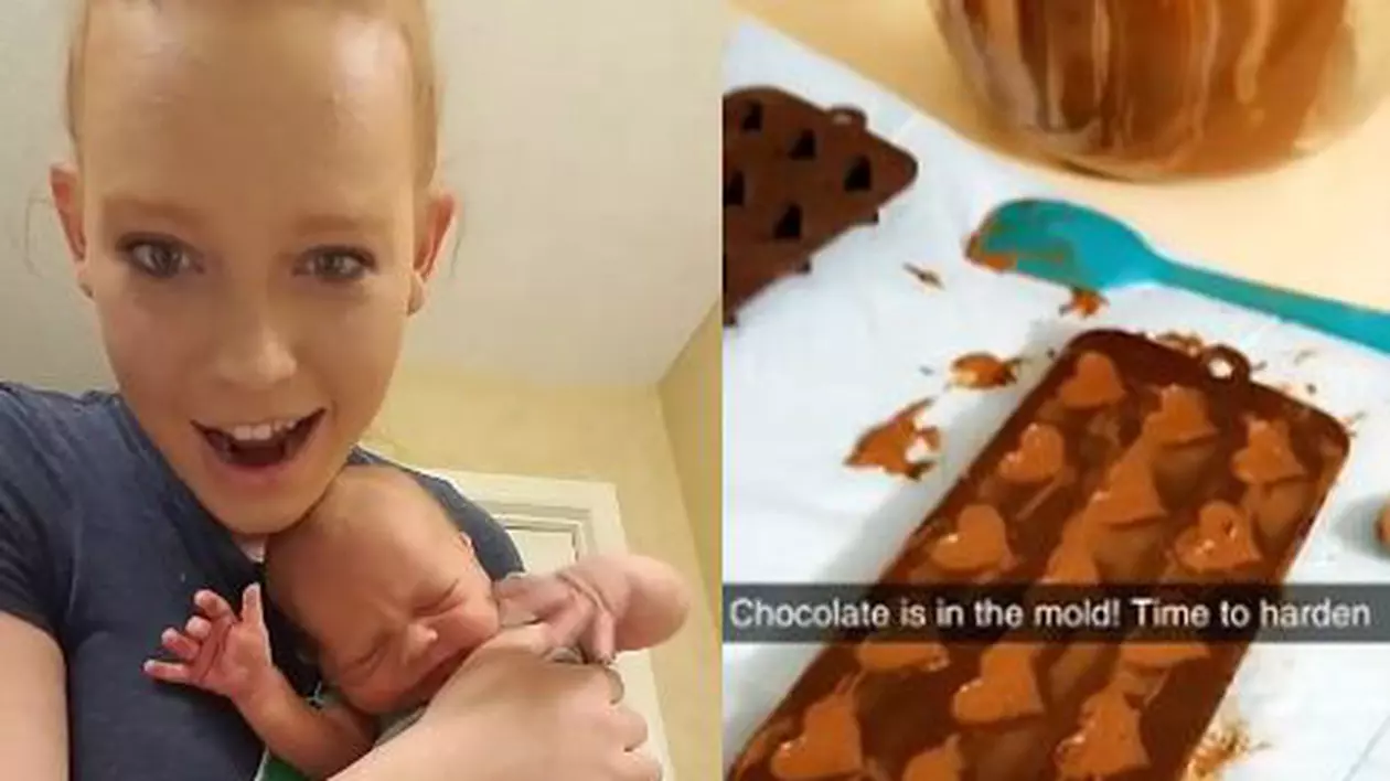 VIDEO | O mamă a filmat procesul prin care și-a transformat placenta în bomboane de ciocolată