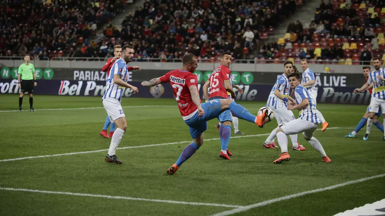 Liga 1, etapa 3, play-off: FCSB - CSM Poli Iași 1-0. Nu e păcăleală, nu e glumă: FCSB e cea mai bună! GALERIE FOTO