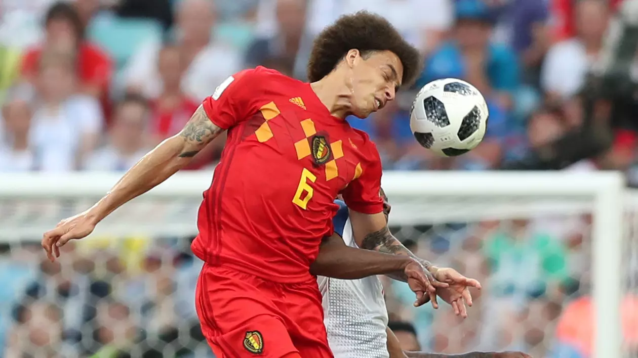 Belgianul Axel Witsel, încurajat de Rafaella, soția lui româncă, la Campionatul Mondial de fotbal Rusia 2018 / FOTO