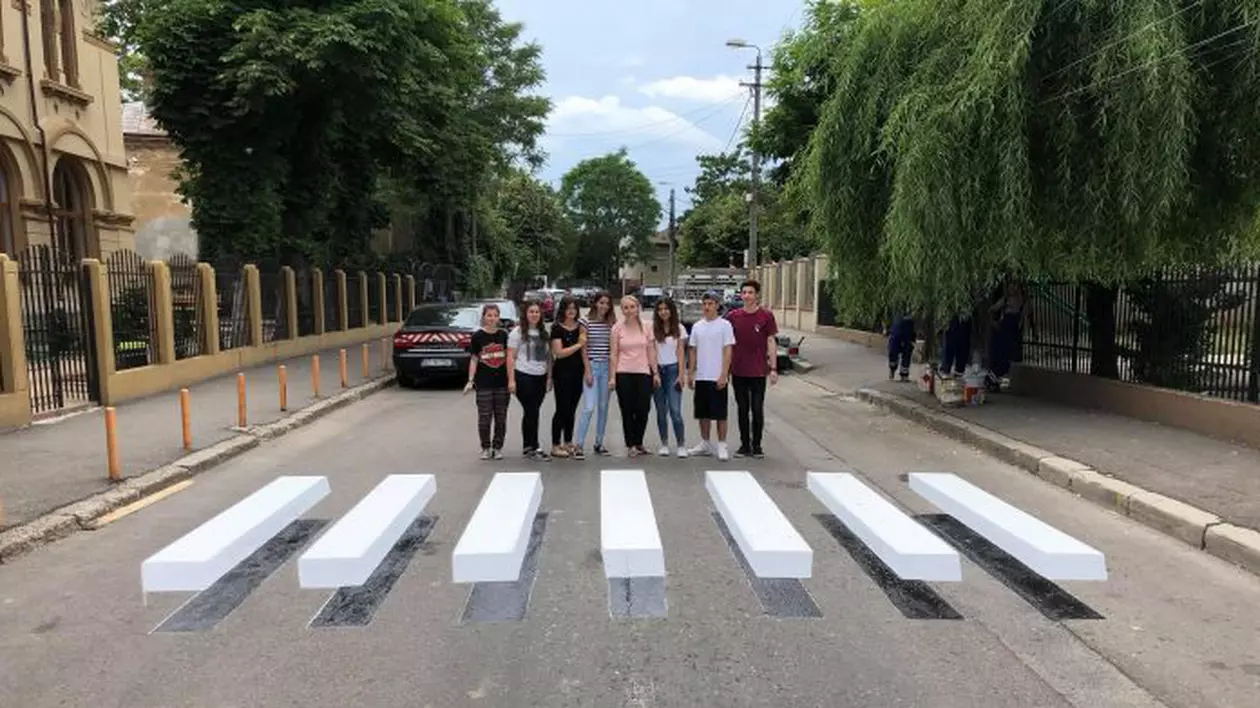 Trecerea de pietoni 3D din Buzău, în atenția unei televiziuni din Australia