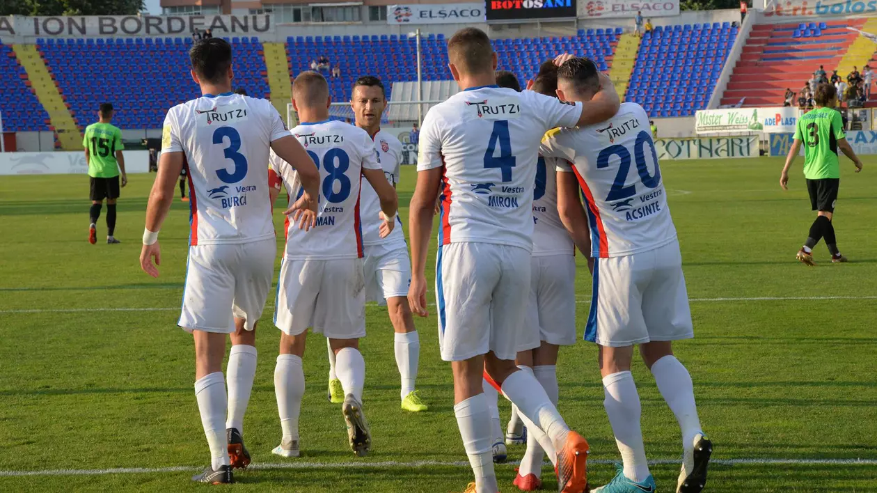 Liga 1 la fotbal, etapa 2. FC Botoșani - Hermannstadt Sibiu 2-0. Moldovenii, la prima victorie în noul sezon