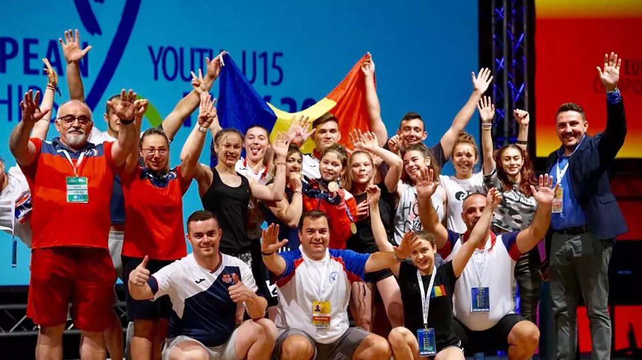 Record de medalii obținute de România la Campionatekle Europene de haltere U 15 și U 17
