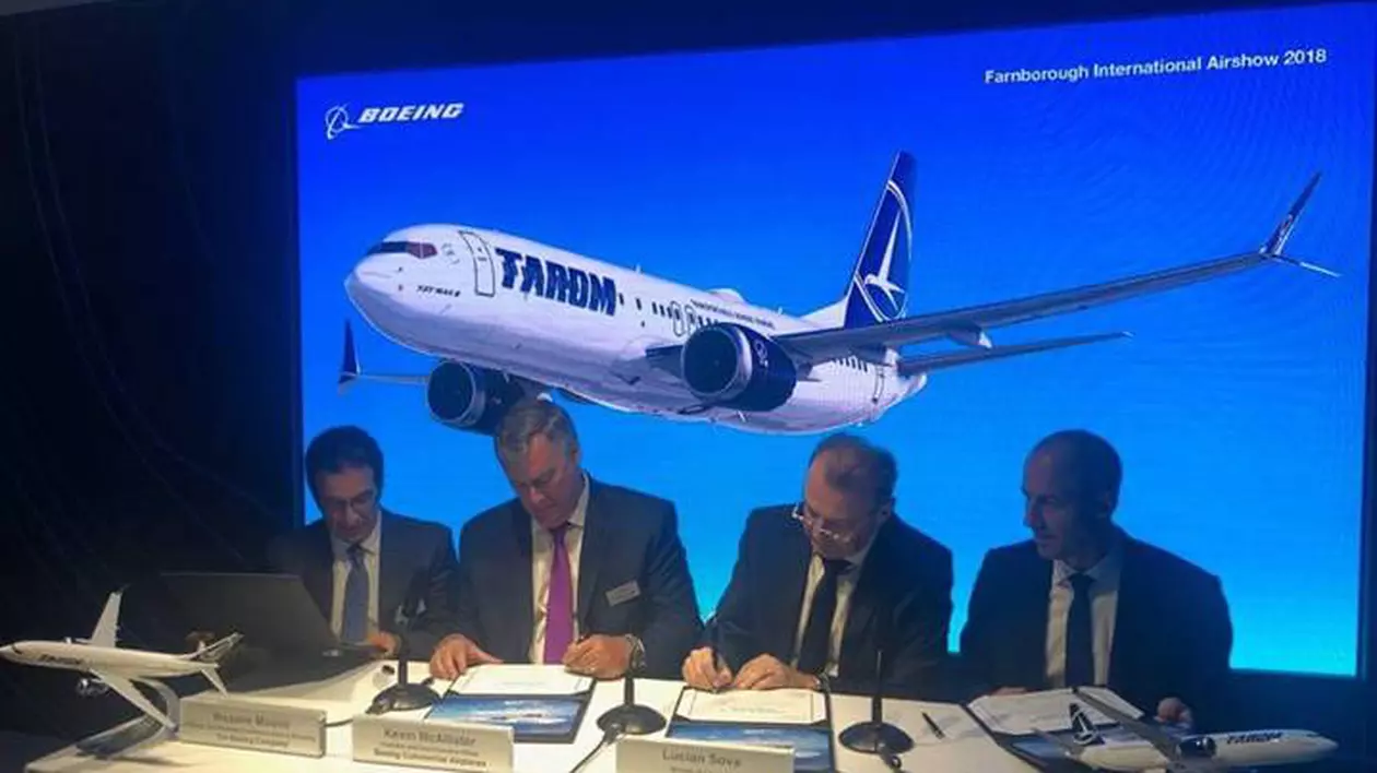 CompaniaTAROM cumpără cinci aeronave Boeing noi