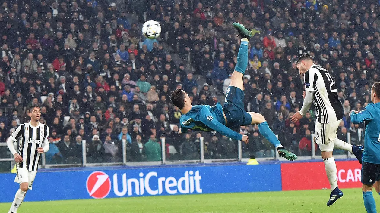 Cristiano Ronaldo, golul sezonului 2017-2018. ”Foarfecă” perfectă a portughezului în meciul cu actuala echipă, Juventus