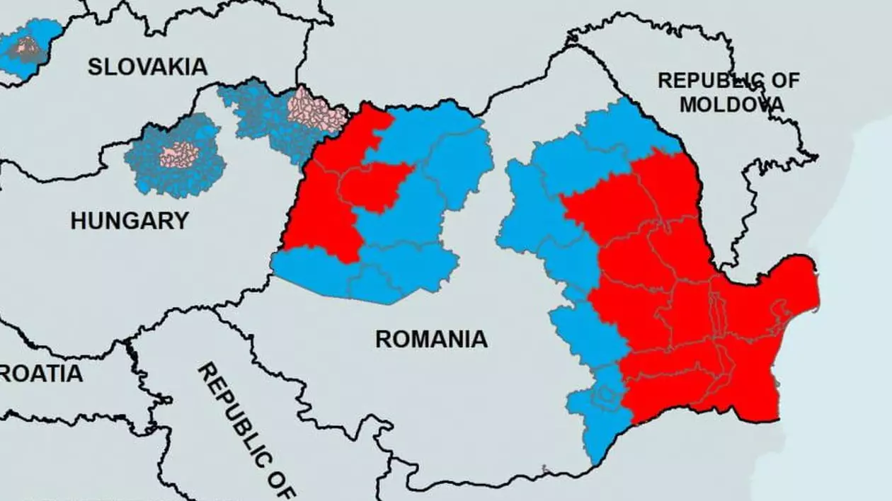 BREAKING NEWS. E jale! Pesta porcină e în 13 județe ale României, după cum arată harta Comisiei Europene. Mai repede cu 3 săptămâni!
