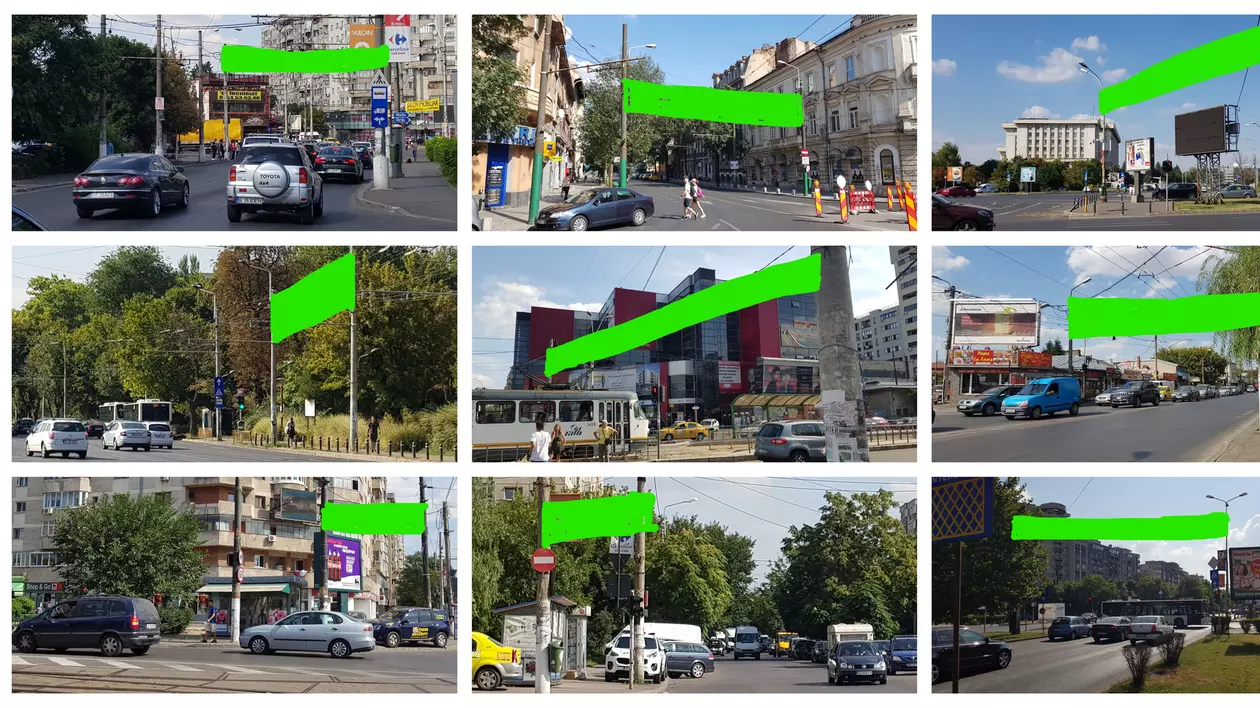 Străzi din Sectorul 5 unde ar fi trebuit să fie bannere de promovare a evenimentelor pentru Semicentenar