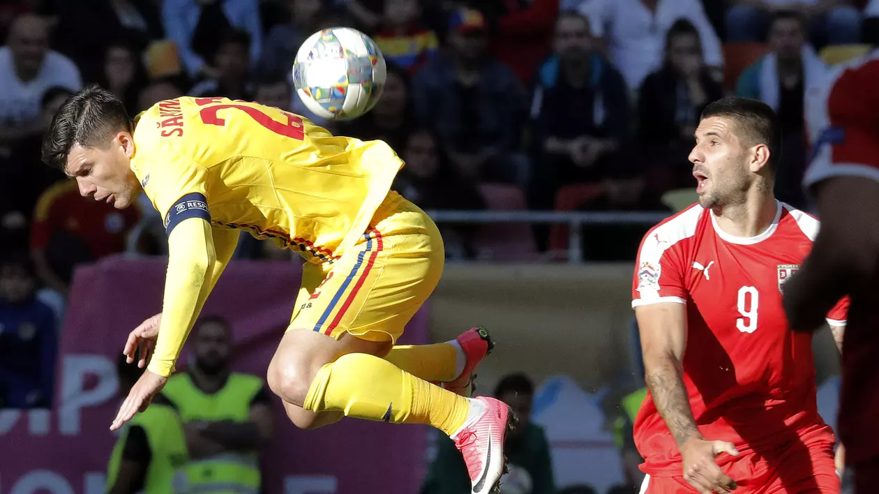 România - Serbia 0-0, în Liga Națiunilor. Tricolorii au scos o remiză eroică, după ce au jucat o repriză în 10 oameni