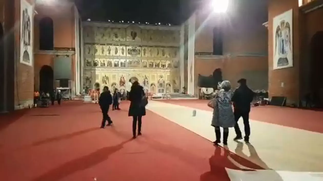 Noi imagini din interiorul Catedralei Mânturii Neamului