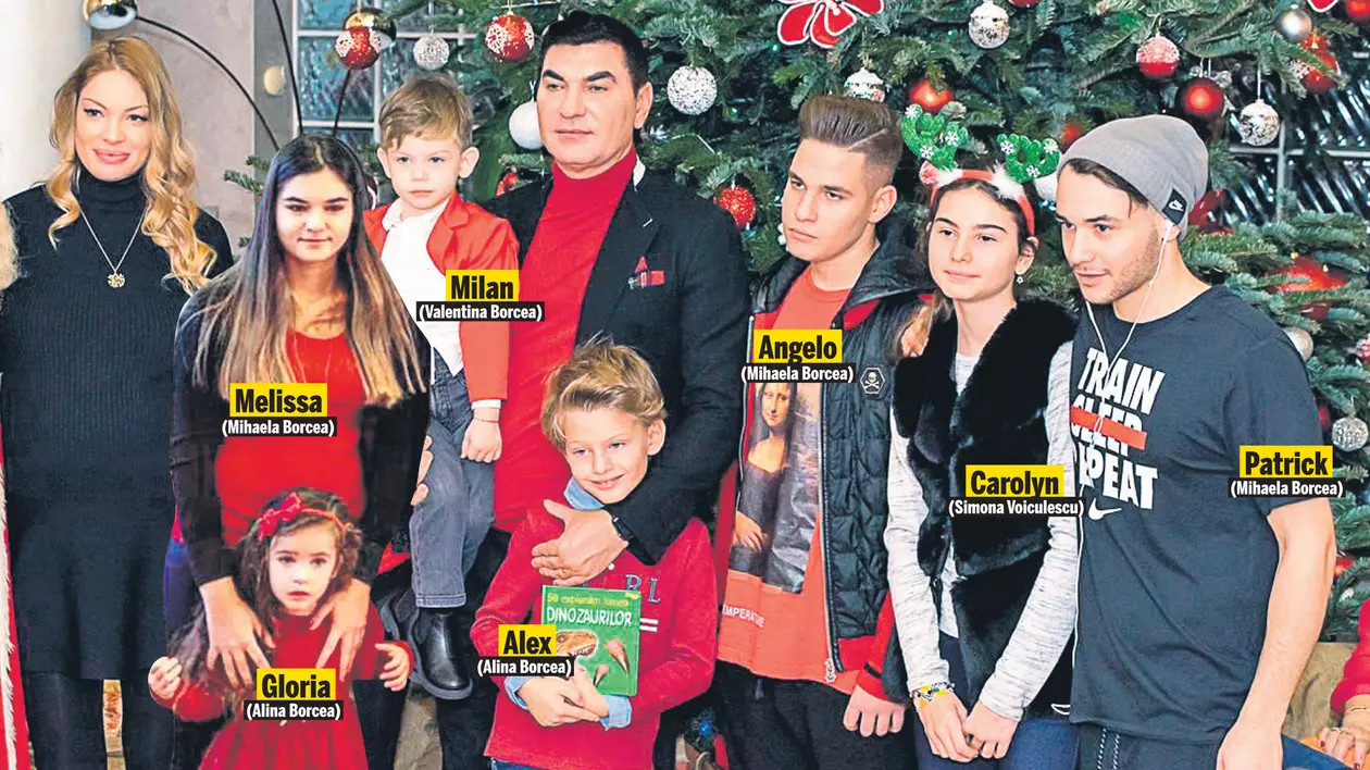 EXCLUSIV | Primele fotografii cu clanul Borcea! De sărbători, omul de afaceri și-a strâns laolaltă cei șapte copii pe care îi are cu patru femei!