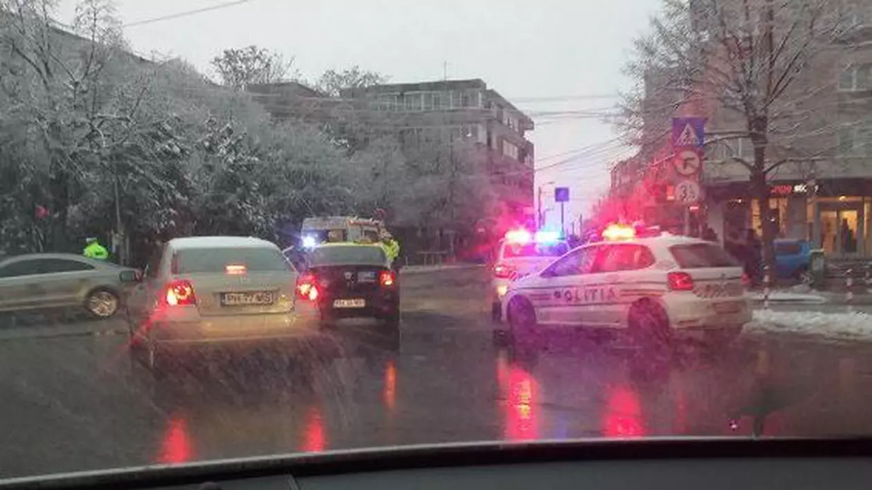 Polițistă din Ploiești, rănită de un șofer care a fugit de la locul accidentului
