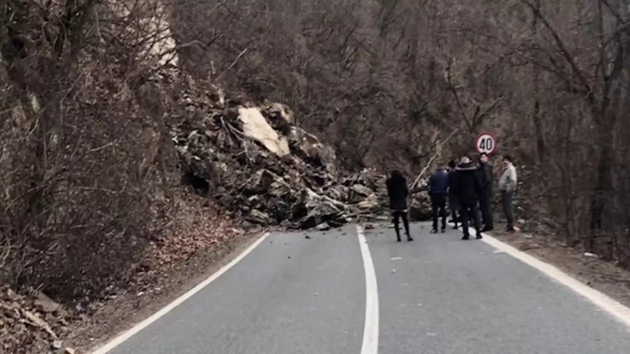 Drum Național din Caraş-Severin, blocat