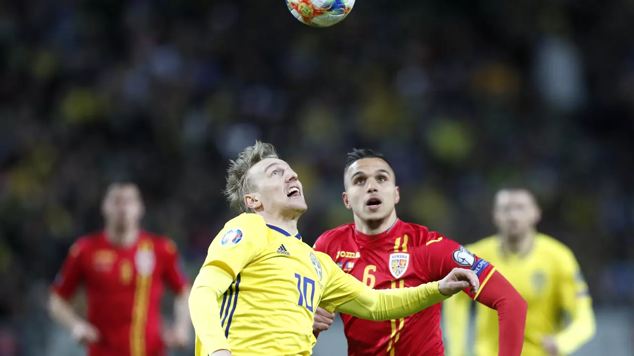 FOTO&VIDEO | Suedia - România 2-1, preliminariile Euro 2020. Debut strâmb pentru tricolori, cu două goluri încasate în 7 minute