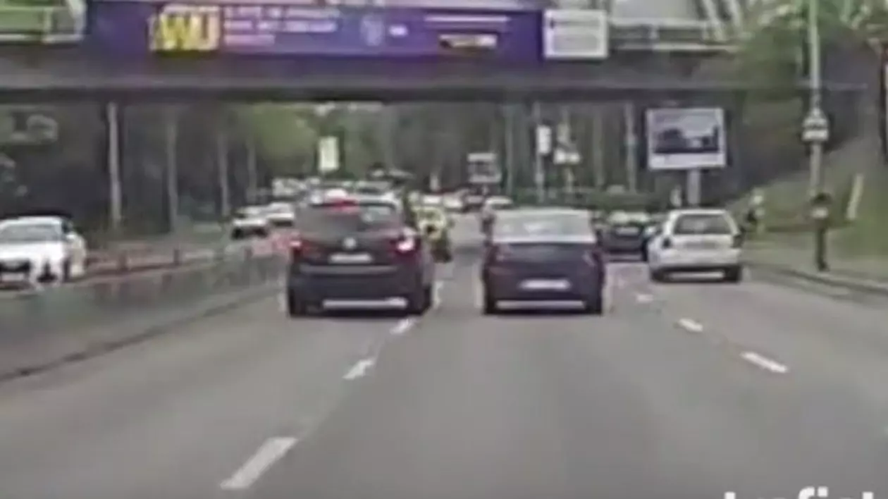 „Șmecherul cu Touareg” care a lovit un Logan la Fântâna Miorița, achitat la Tribunalul București | VIDEO