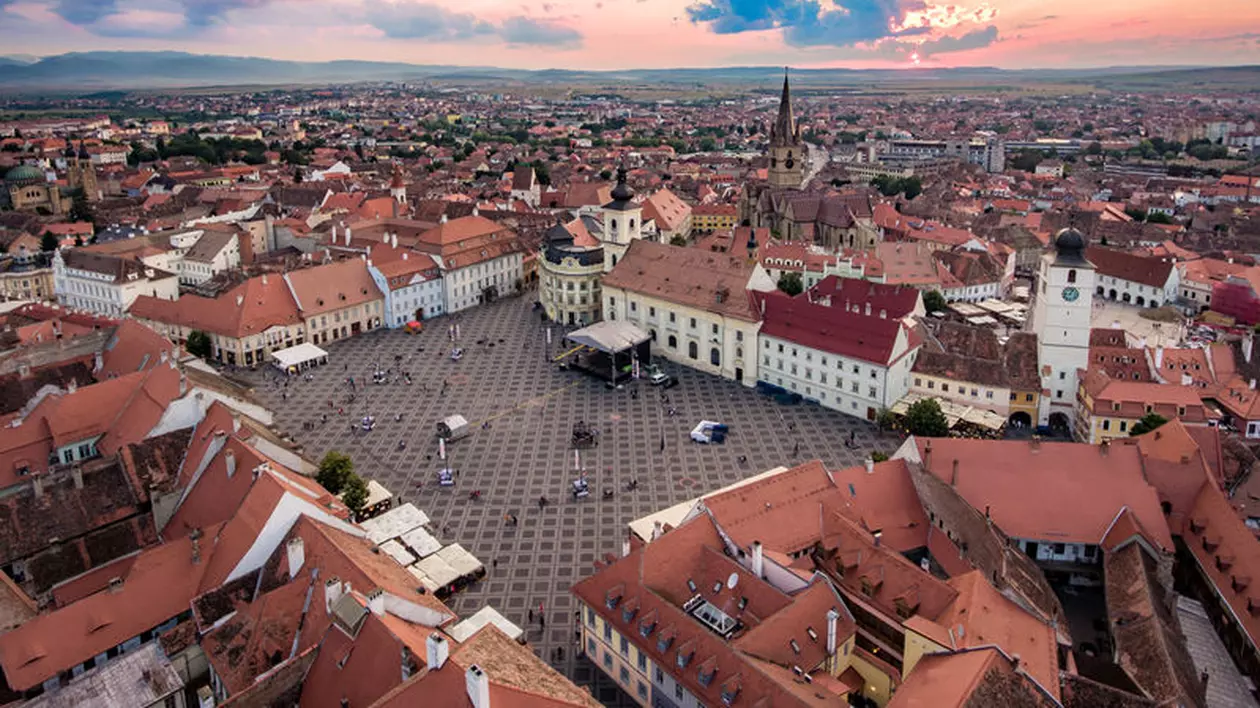Sibiu România - centrul orașului Sibiu