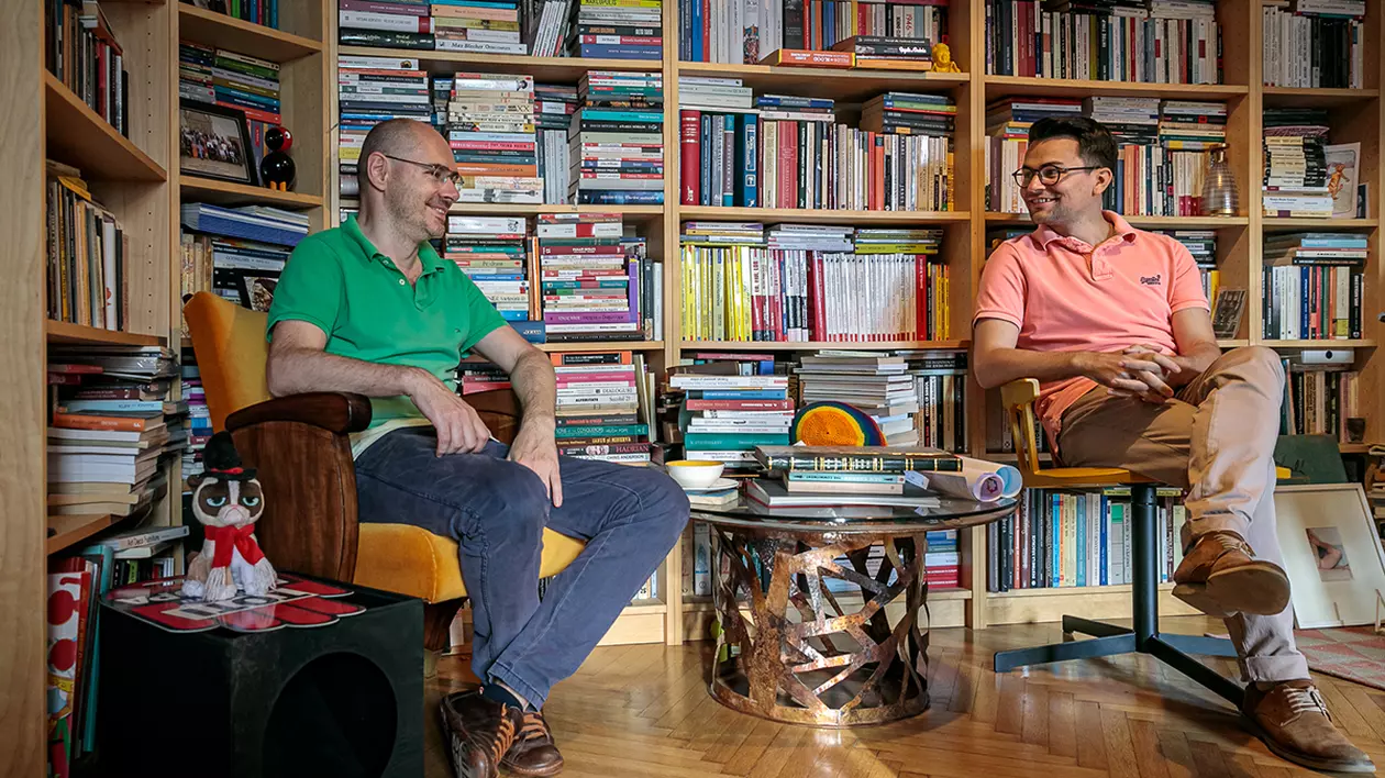 Florin Buhuceanu și pertenerul său, Victor Ciobotariu. Foto: Facebook