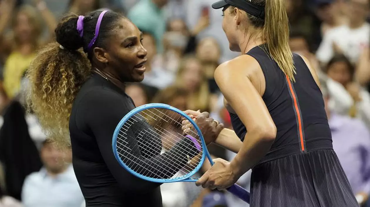 Serena Williams a învins-o clar pe Maria Şarapova în primul tur la US Open
