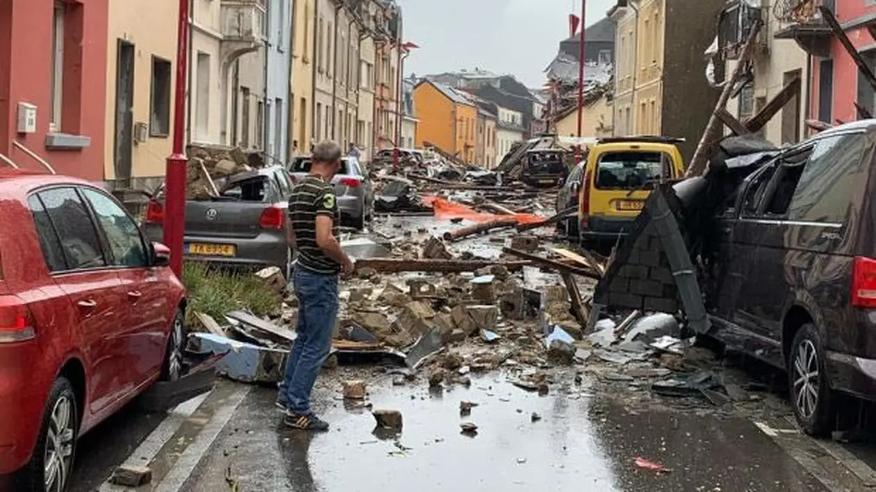 Tornadă în Luxemburg. Șase persoane au fost rănite, iar pagubele sunt uriașe