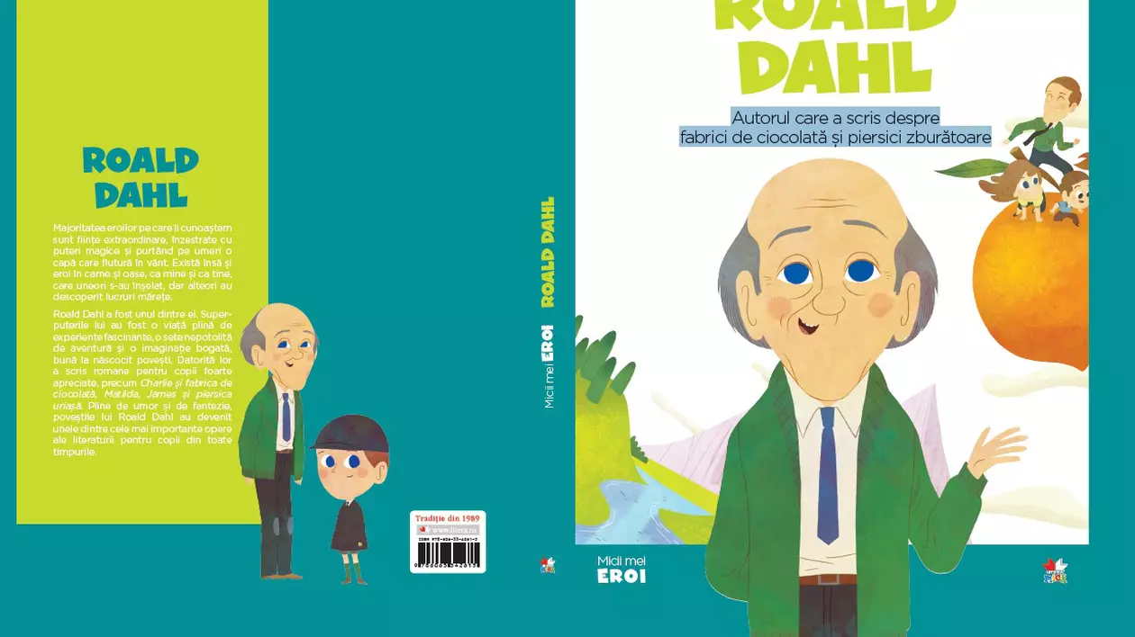 ”Roald Dahl”, autorul care a scris despre fabrici de ciocolată și piersici zburătoare | Colecția ”Micii Mei Eroi”