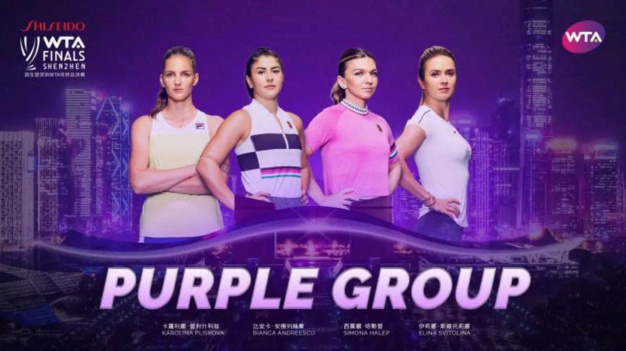Primul duel al Simonei Halep cu Bianca Andreescu! Cele două tenismene se înfruntă la Turneul Campioanelor