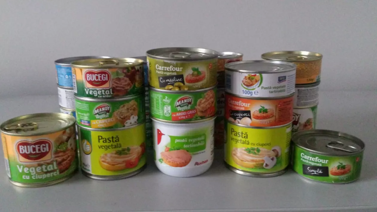 Studiu: Mai mult de jumătate din pateurile vegetale românești au cel puțin 7 aditivi
