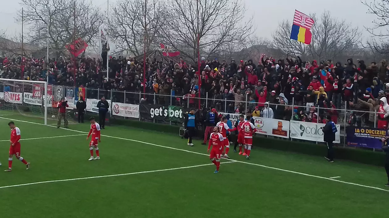 Liga 2, etapa a 21-a. UTA termină stagiunea cu patru puncte avans în fața celor de la CS Mioveni și șase puncte față de Rapid
