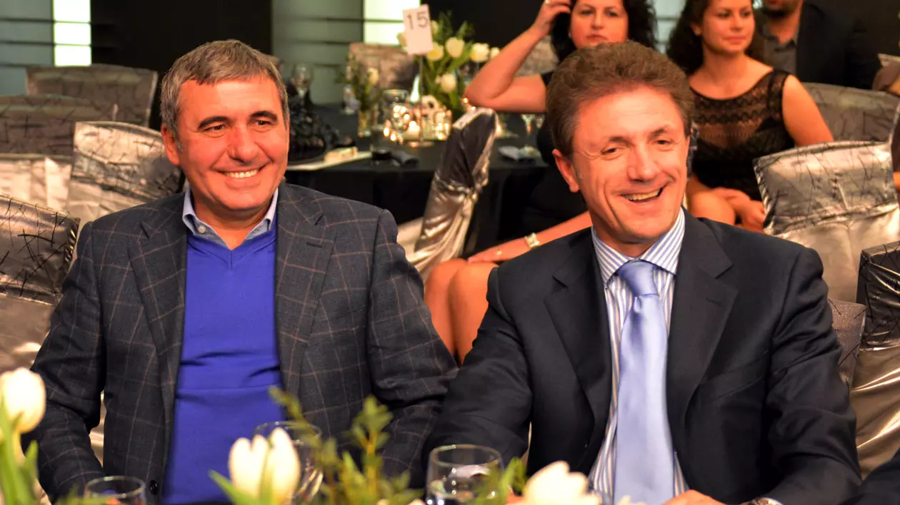 Gică Hagi și Gică Popescu, alături de Fabio Capello și de Ernesto Valverde