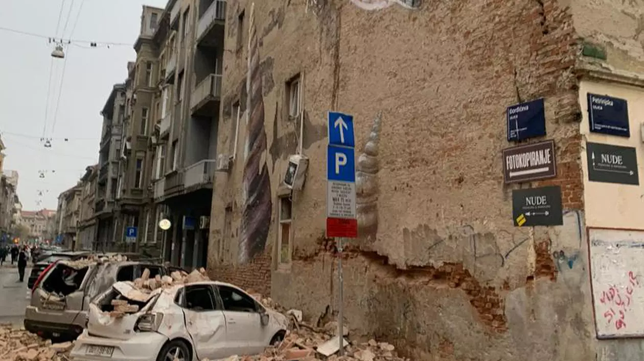 Cutremur devastator în Croația, de 5,5 grade pe scara Richter. Un adolescent a murit, alte persoane sunt prinse sunt sub dărâmături