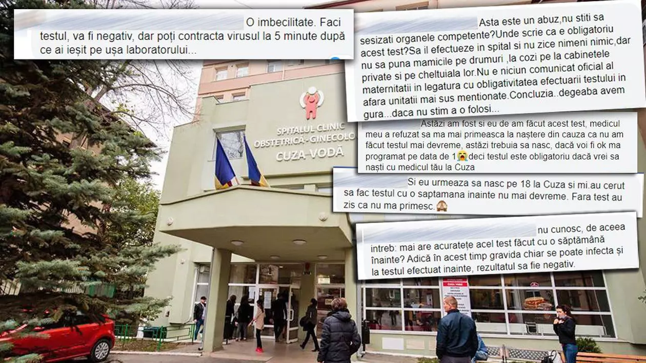 Acuzații grave la Maternitatea Cuza-Vodă din Iași: pacientele, obligate să facă testul COVID-19 la privat, ca să fie primite în spital