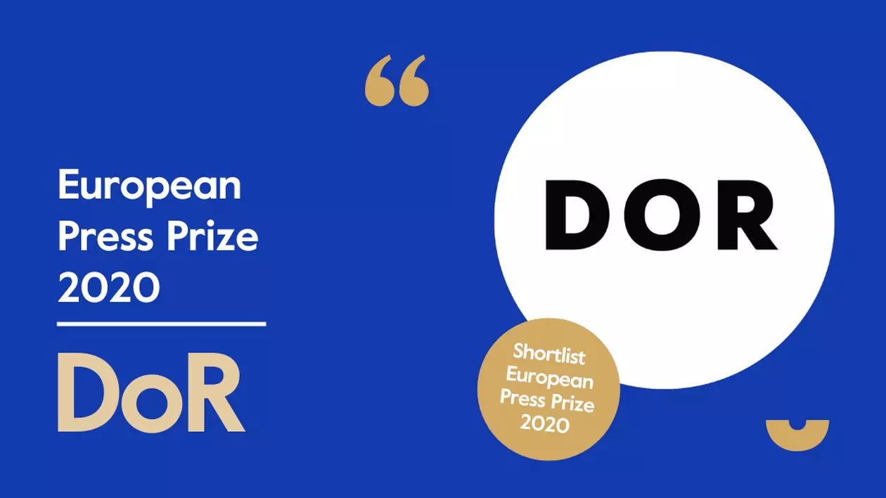 Revista DoR, două nominalizări la European Press Prize 2020, alături de cele mai mari redacții din lume