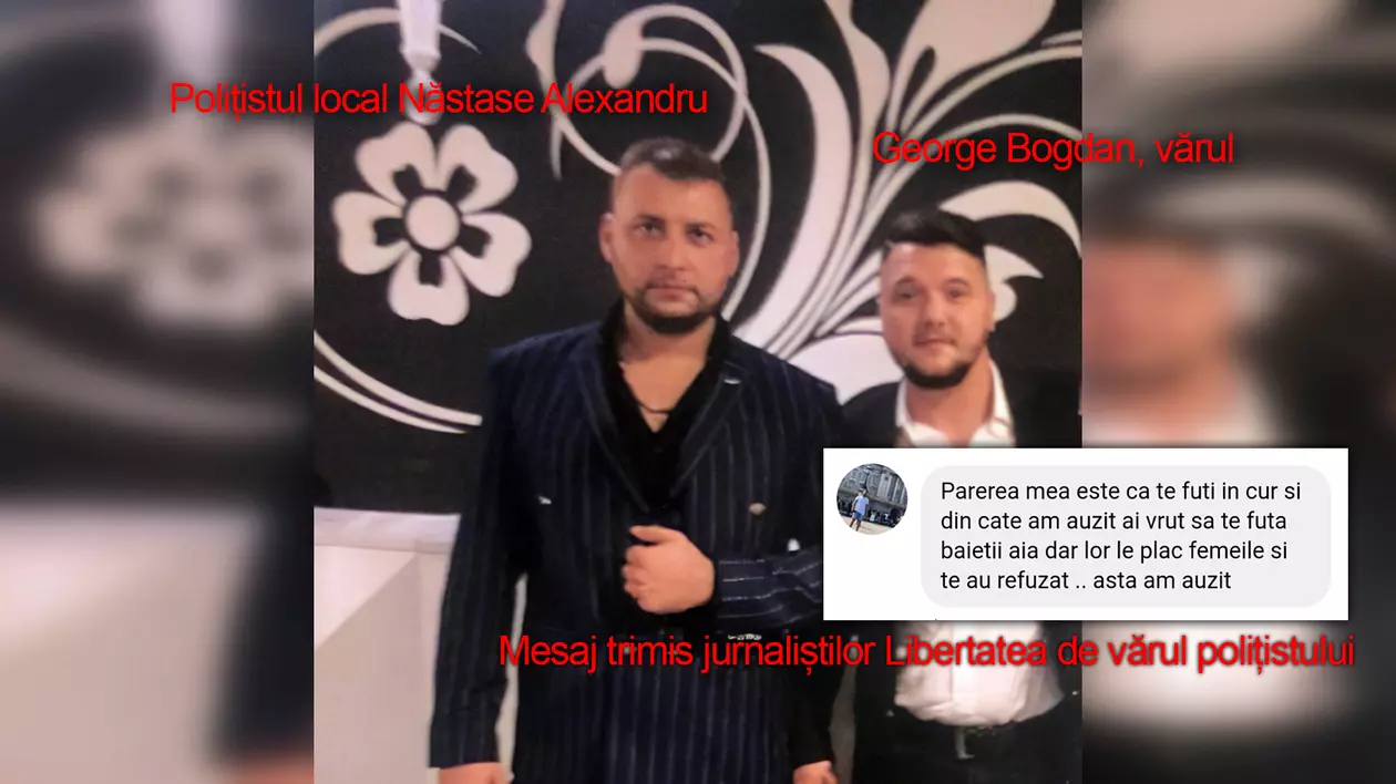 Rudele interlope ale polițiștilor locali din clanuri au trecut la mesaje pentru ziariștii de investigație: “să te fută băieții ăia”!