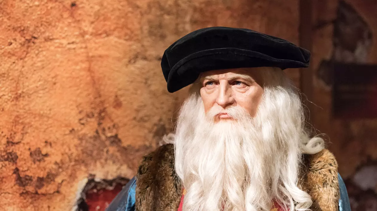 Leonardo da Vinci - portret în muzeul Madame Tussauds din Istanbul