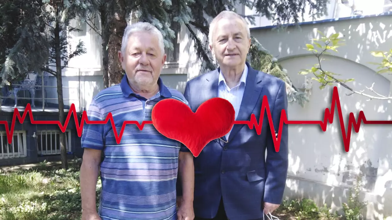 “Trăiesc!” - “Felicitări, domnul meu!” Schimbul emoționant de cuvinte dintre cel mai longeviv transplantat pe cord din România și medic. S-au revăzut după 20 de ani