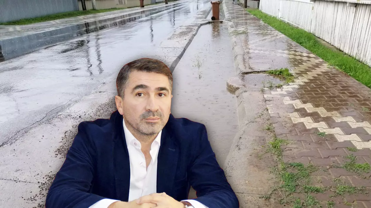În Humuleștiul lui Creangă, o firmă apropiată de cumătrul baronului de Neamț, Ionel Arsene, a pus rigole doar la deal. Când plouă, casele din vale se inundă, mașinile ajung în șanț