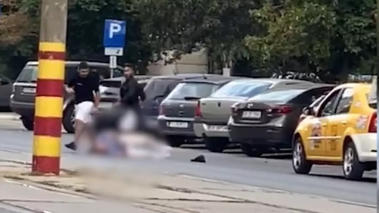 VIDEO | Taximetrist bătut și lăsat inconștient pe un bulevard din București. Agresorii au fost arestați preventiv