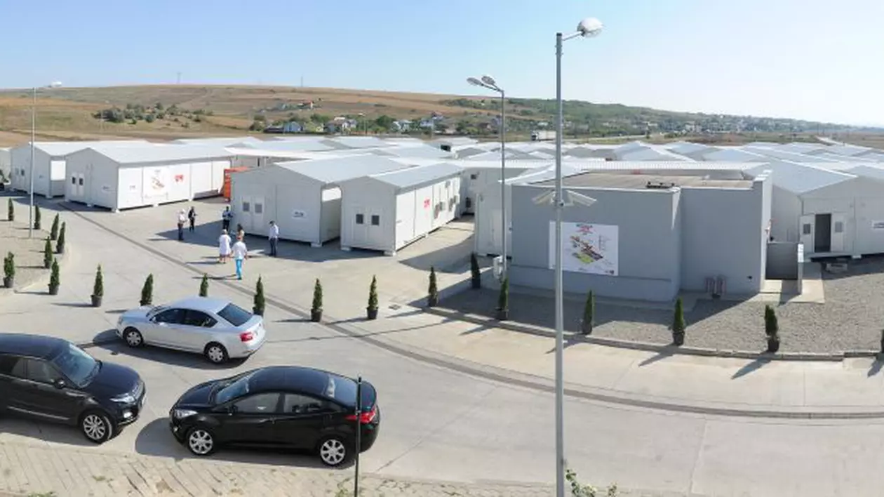 Spitalul mobil Covid 19 de la Letcani