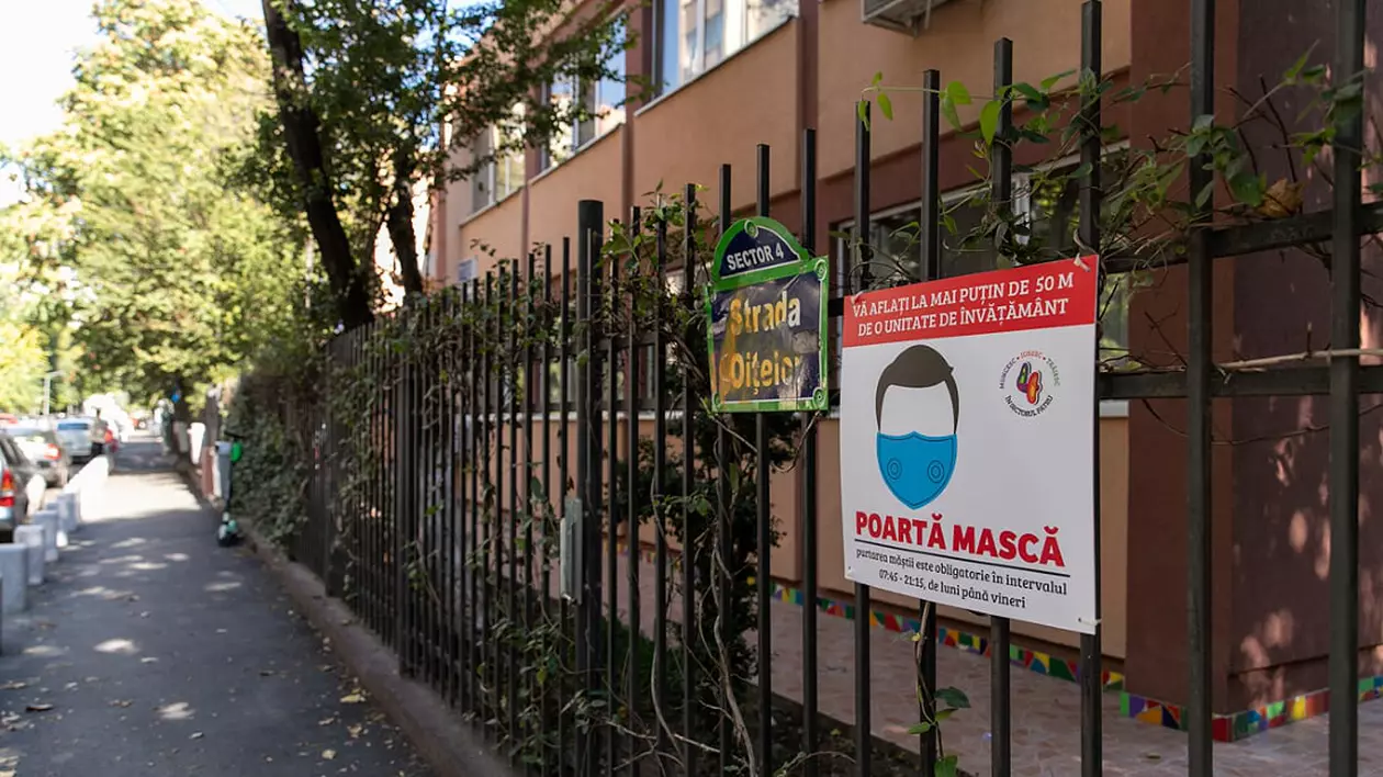 DOCUMENT | Masca rămâne obligatorie lângă școli și în locurile aglomerate, în București