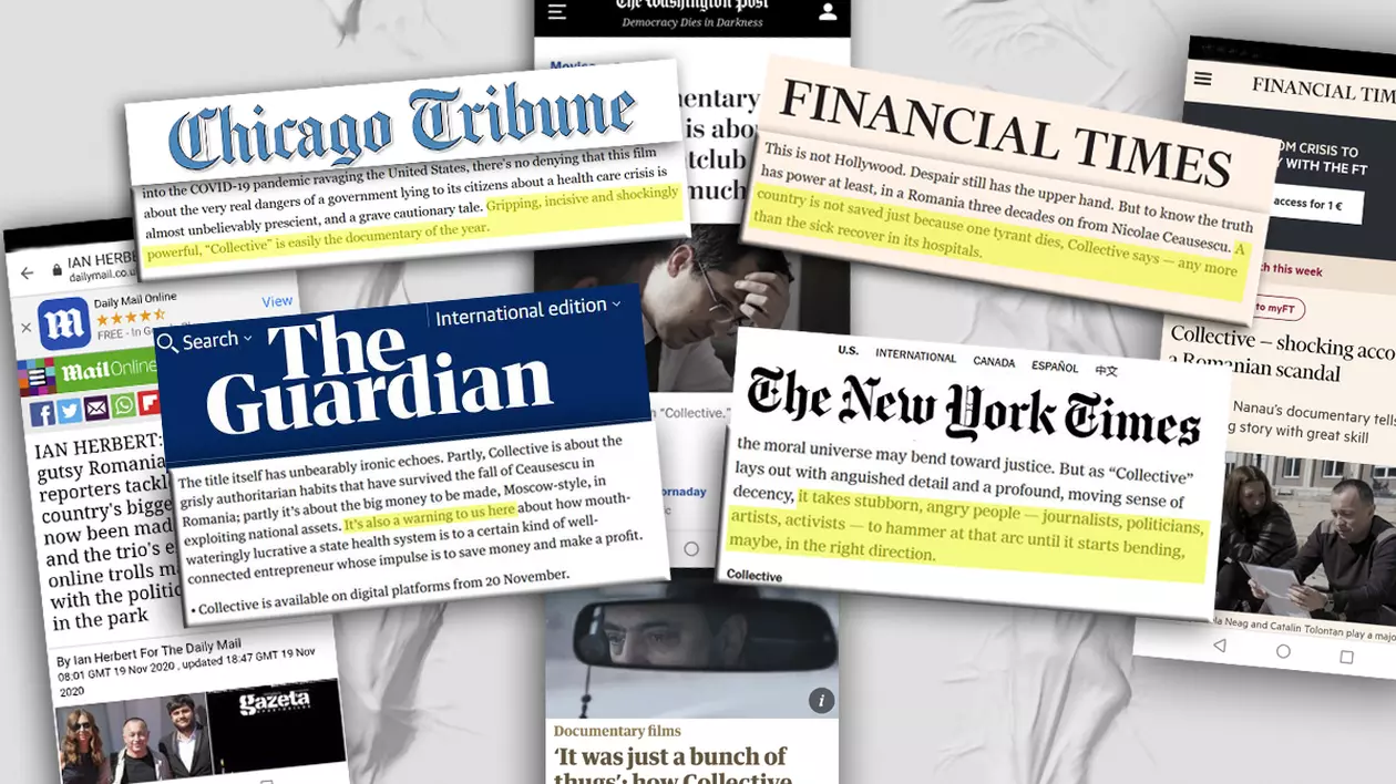 12 mari publicații ale lumii, printre care New York Times, Financial Times, The Guardian și Los Angeles Times, laudă un lucru făcut în România﻿