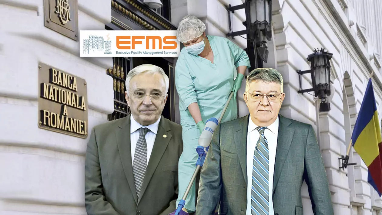 BNR-ul lui Isărescu, contract de curățenie de 1,5 milioane de euro cu firma unde a fost acționar soția fostului ministru al apărării Corneliu Dobrițoiu