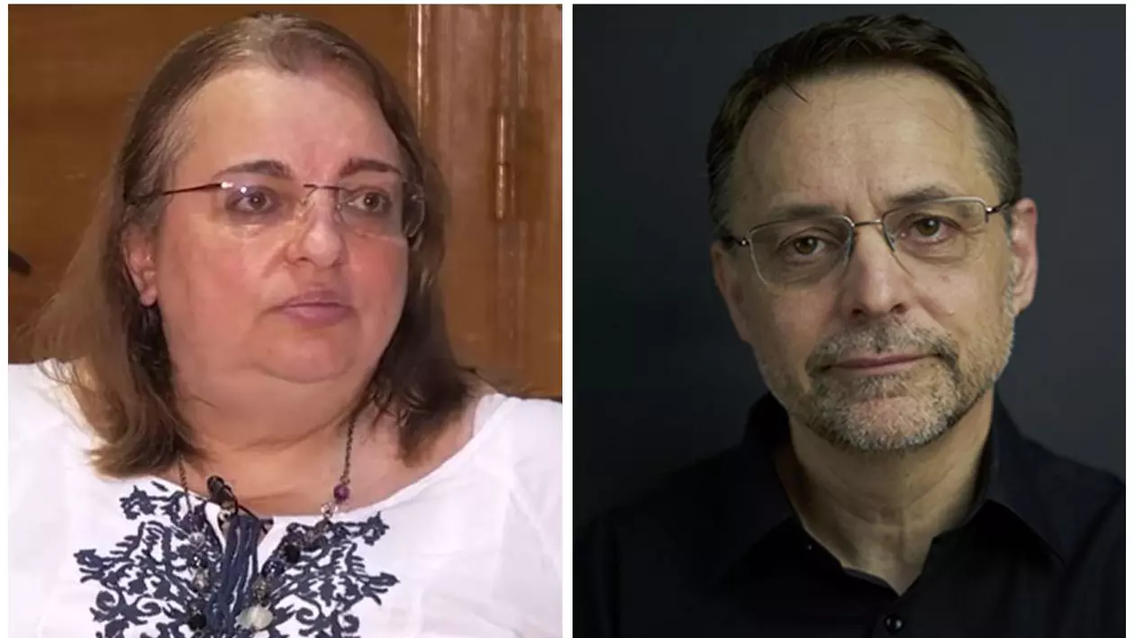 Ligia Barbarii și Cristian Curcă (sursă foto Youtube/unibuc.ro)