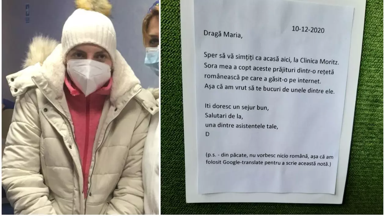 Gest impresionant pentru Măriuca la sosirea în Germania. Fata arsă de criminal, așteptată cu prăjituri și un mesaj în română