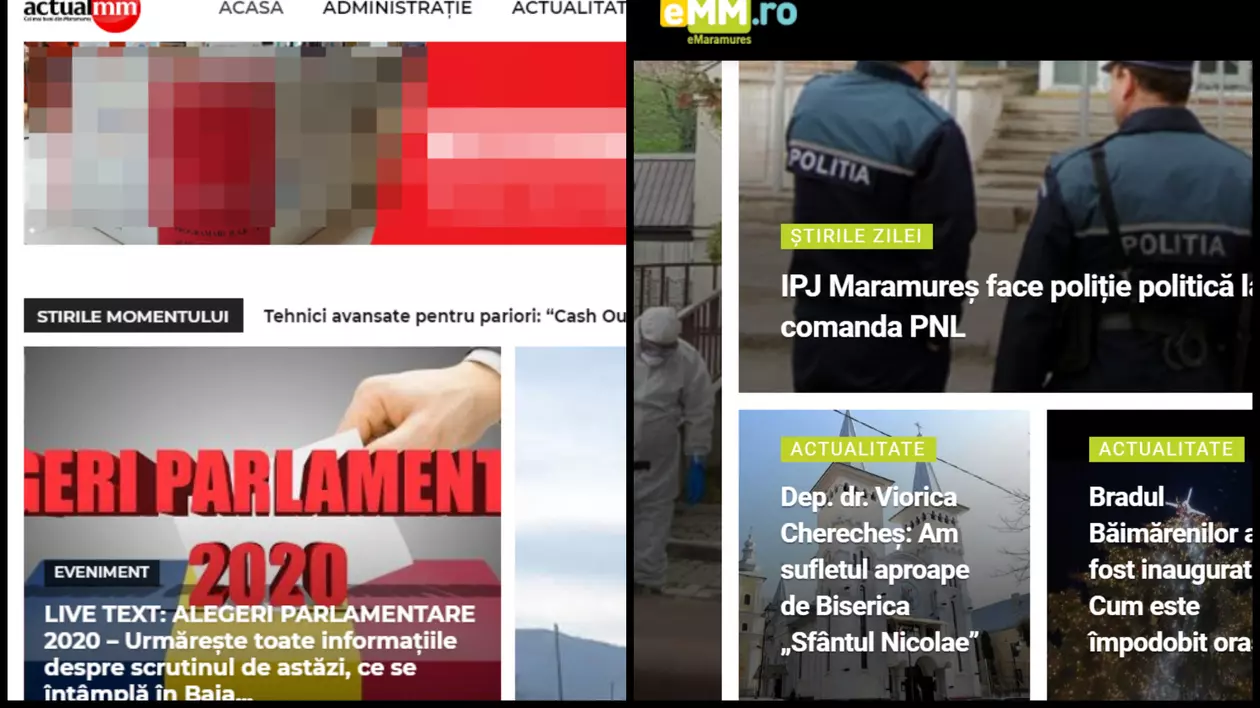 ﻿Două site-uri au fost amendate cu 4.500 de lei pentru „continuarea campaniei online”. eMaramures.ro: „Poliție politică la comanda PNL”