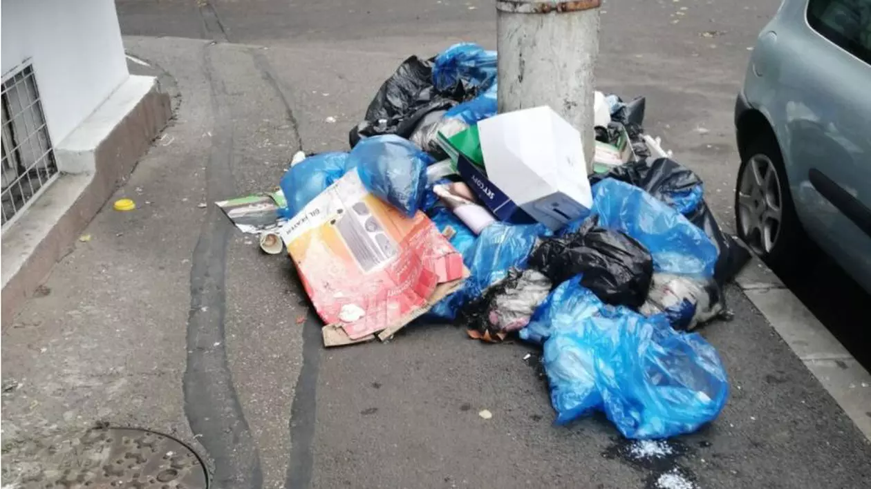 Cum au fost identificați de Poliție craiovenii care au aruncat pe stradă pungi cu gunoi