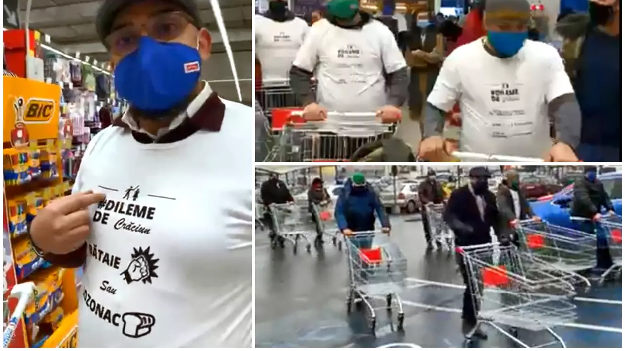 „Dileme de Crăciun: bătaie sau cozonac?” - mesajul participanților la boicot în Carrefour Brașov, după ce o tânără romă a fost bătută de agenţii de pază