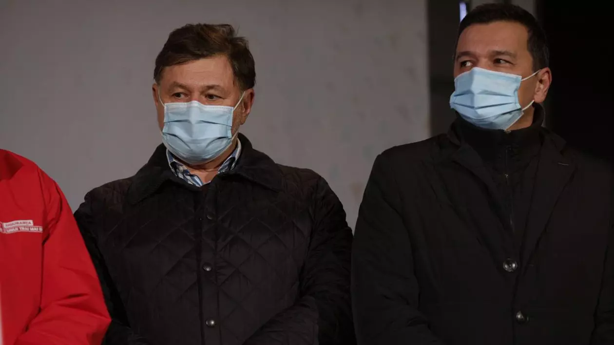 Rafila şi Grindeanu la sediul PSD (Foto Vlad Chirea)