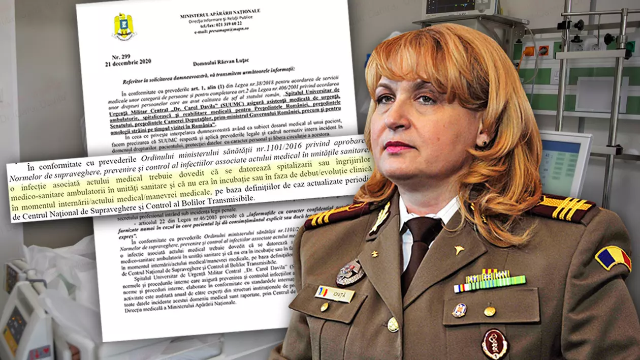 Spitalul Militar nu neagă infecțiile din analizele bărbatului mort la 49 de ani, dar spune că „Trebuie dovedit că infecția se datorează spitalizării sau actului medical”