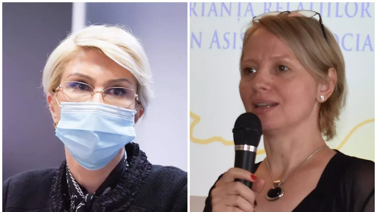 Raluca Turcan și Ana Rădulescu, asistent social (stânga)